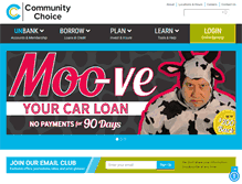 Tablet Screenshot of comchoicecu.org
